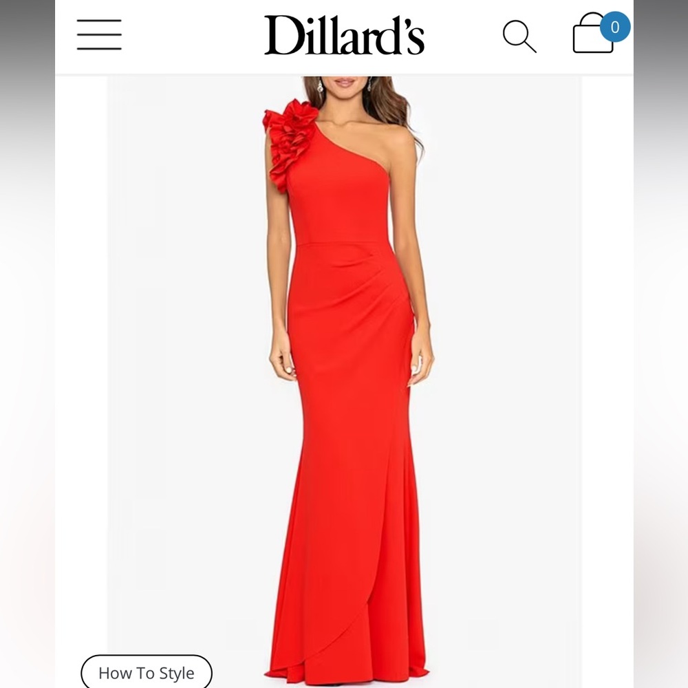 Red formal dress-Long